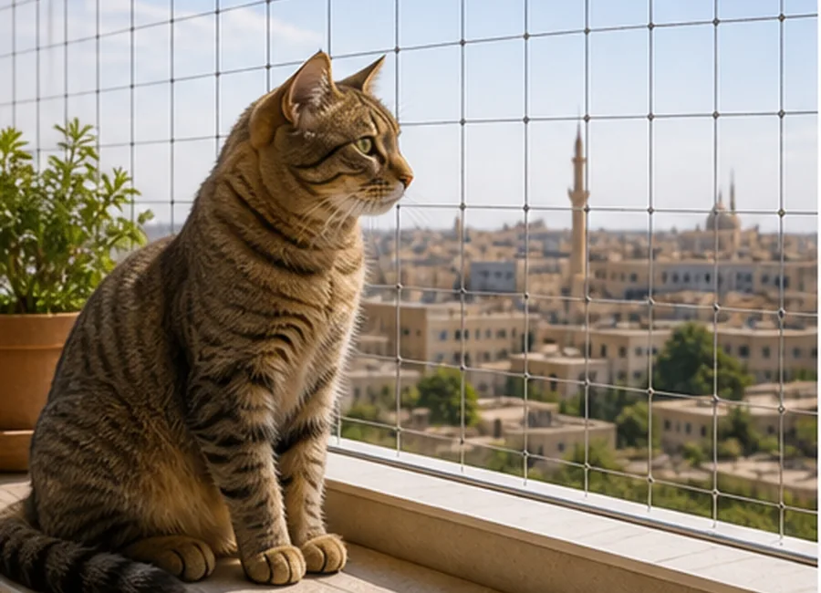 Kedi koruma filesi hizmet kartı